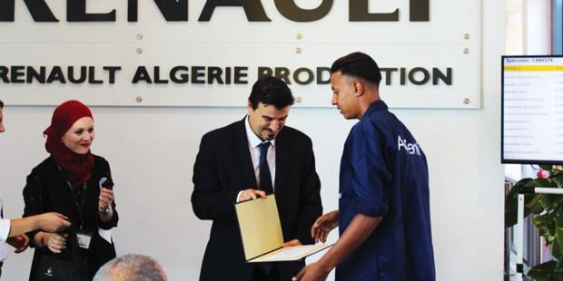 Algérie: 37 apprentis reçoivent leurs diplômes RENAULT ALGERIE PRODUCTION