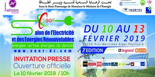 Algérie-2e édition du Salon de l'électricité et des énergies renouvelables