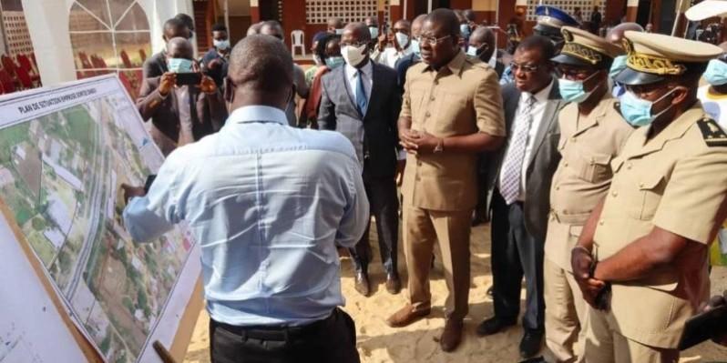 Cote d’Ivoire:Projet de Transport urbain d’Abidjan,Amédé Kouakou satisfait de l’avancement des travaux sur les sites de recasement des personnes impactées